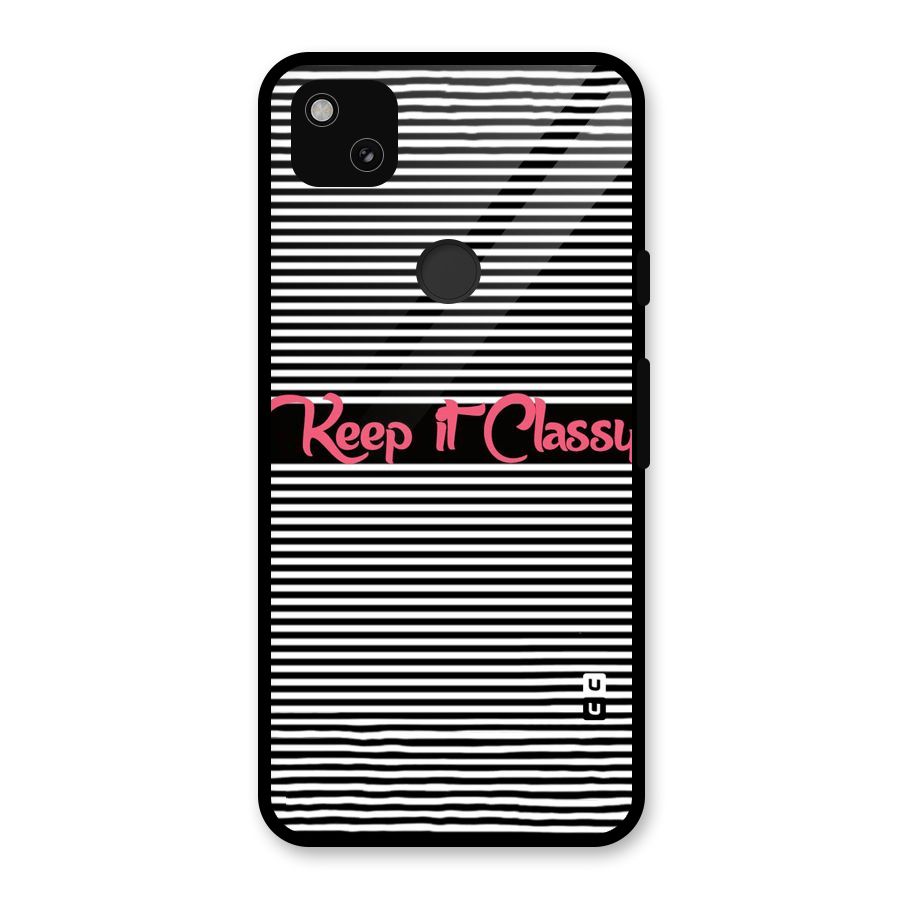 Keep It Classy Glass Back Case for Google Pixel 4a