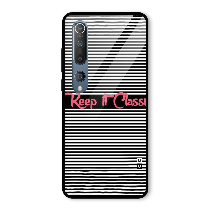Keep It Classy Glass Back Case for Mi 10
