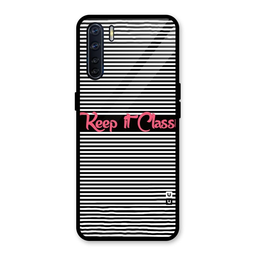 Keep It Classy Glass Back Case for Oppo F15