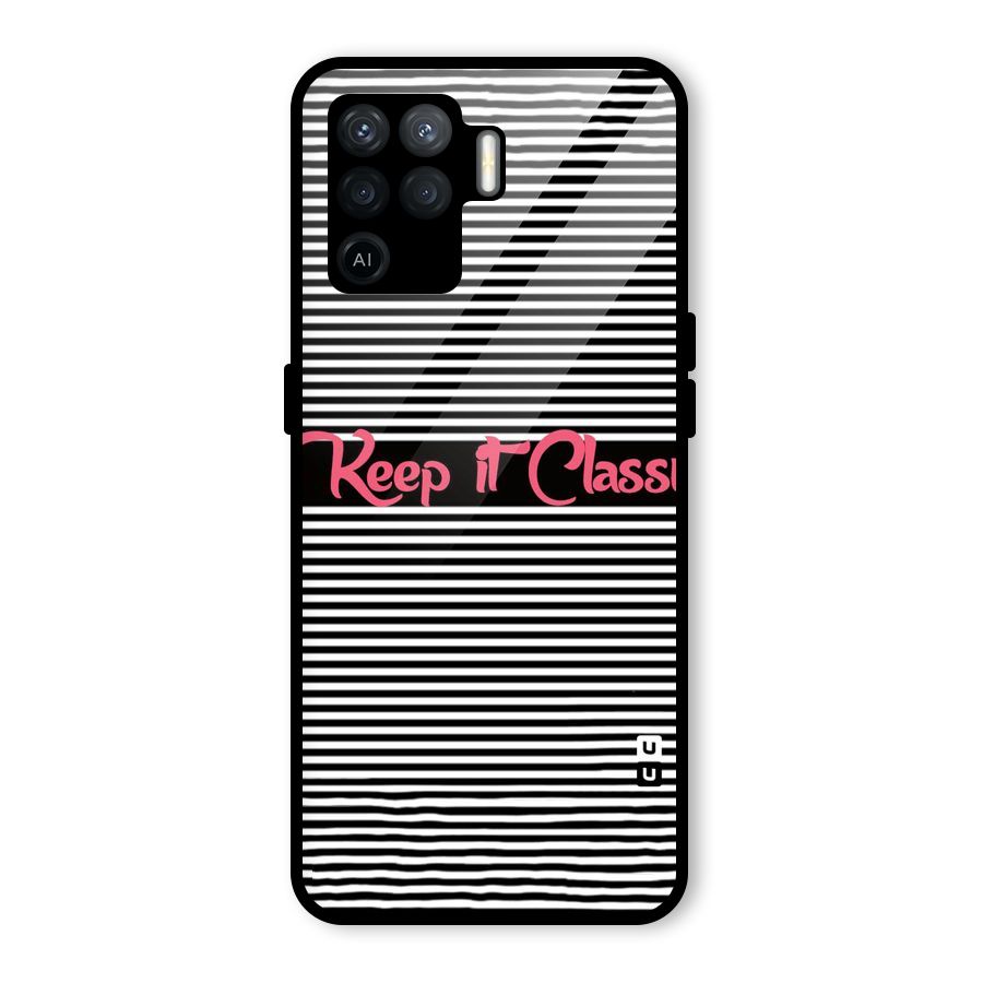 Keep It Classy Glass Back Case for Oppo F19 Pro