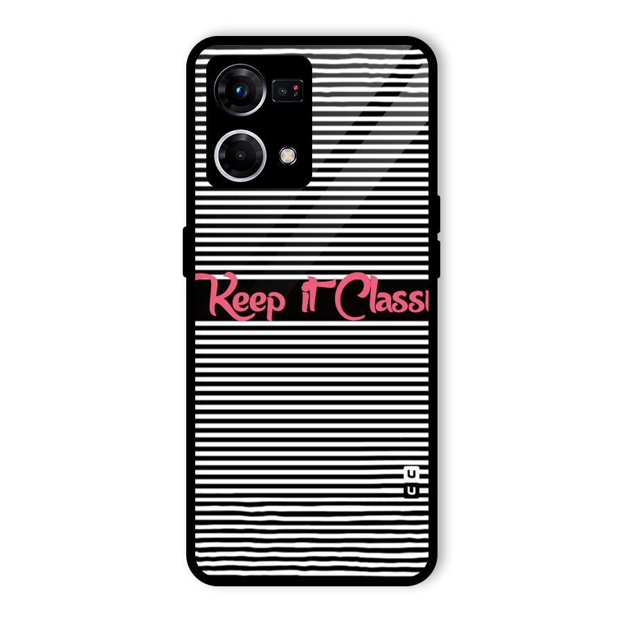 Keep It Classy Glass Back Case for Oppo F21 Pro 4G