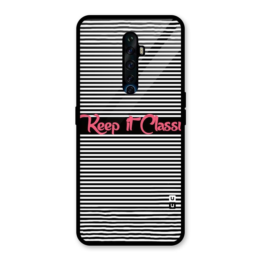 Keep It Classy Glass Back Case for Oppo Reno2 Z