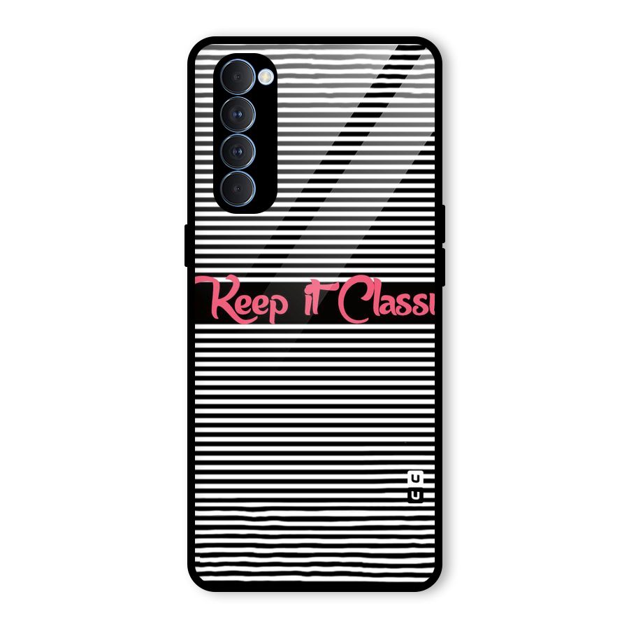 Keep It Classy Glass Back Case for Oppo Reno4 Pro