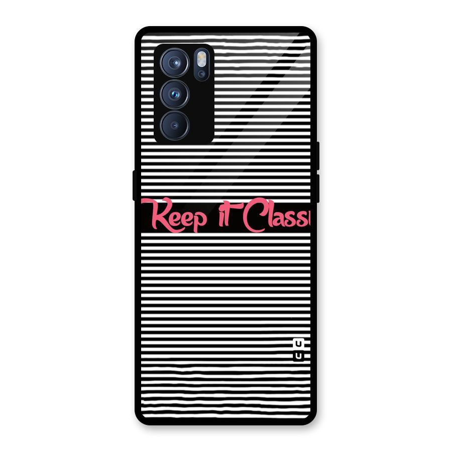 Keep It Classy Glass Back Case for Oppo Reno6 Pro 5G