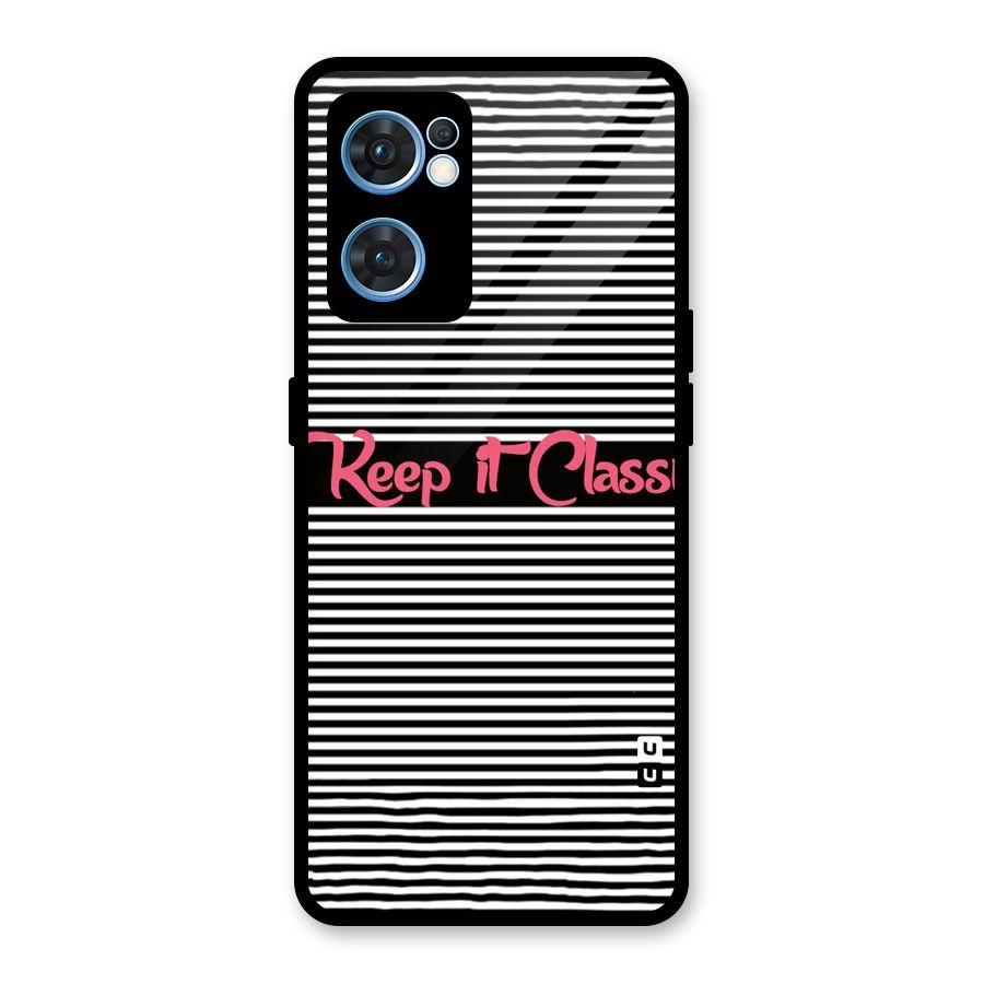 Keep It Classy Glass Back Case for Oppo Reno7 5G
