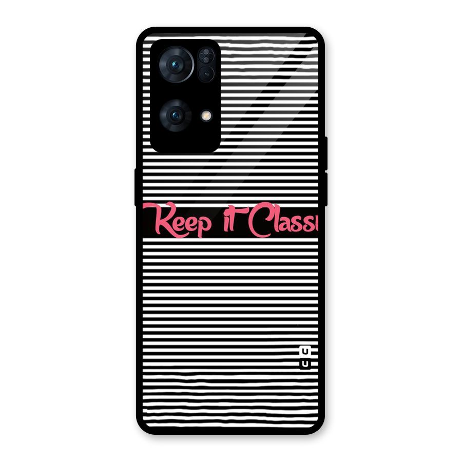 Keep It Classy Glass Back Case for Oppo Reno7 Pro 5G