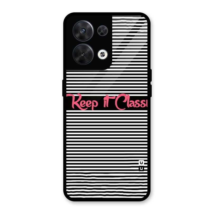 Keep It Classy Glass Back Case for Oppo Reno8 5G