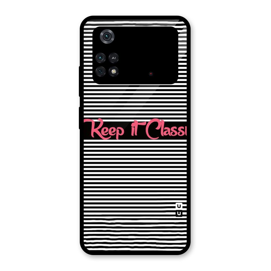 Keep It Classy Glass Back Case for Poco M4 Pro 4G