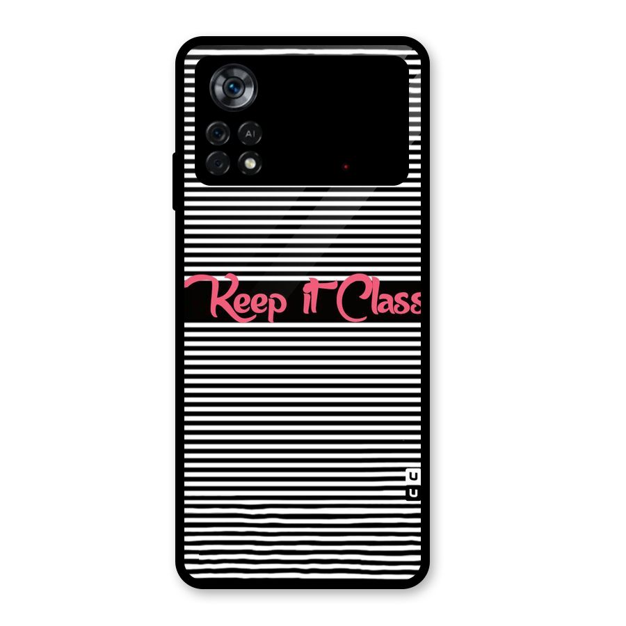 Keep It Classy Glass Back Case for Poco X4 Pro 5G