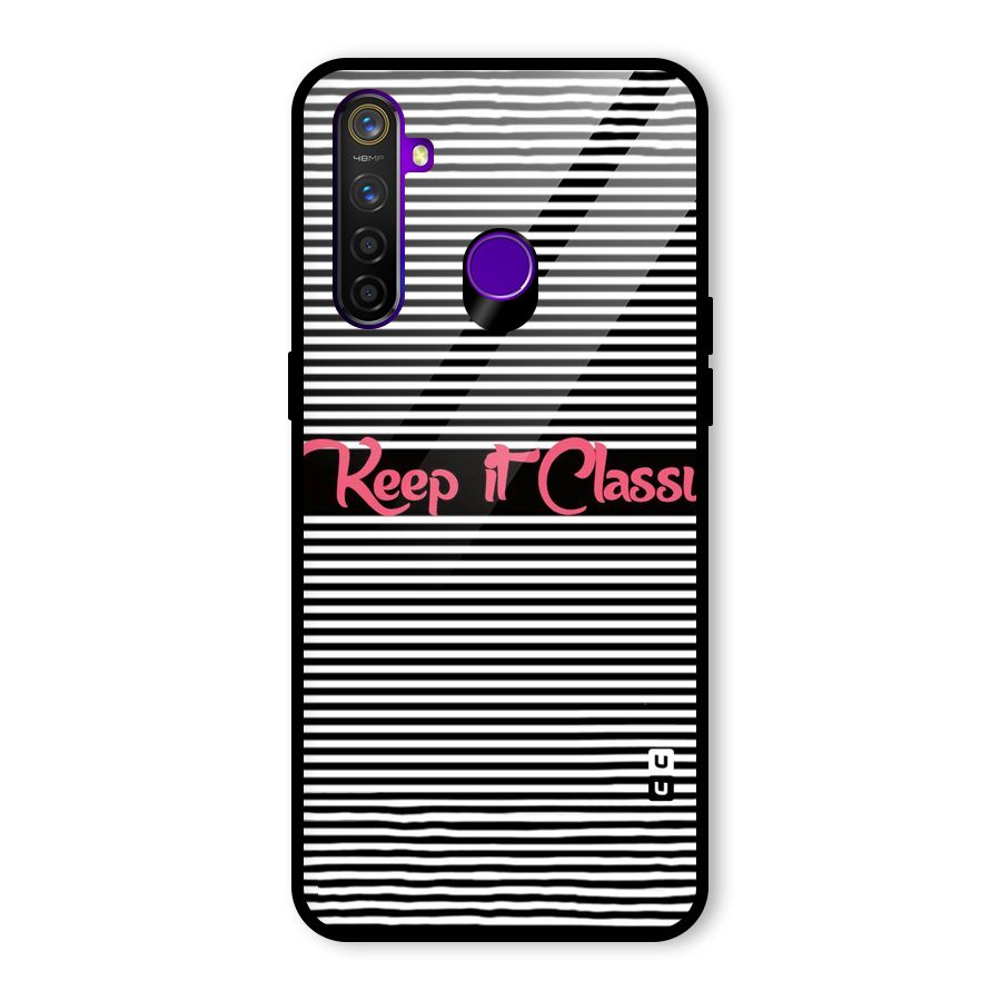 Keep It Classy Glass Back Case for Realme 5 Pro