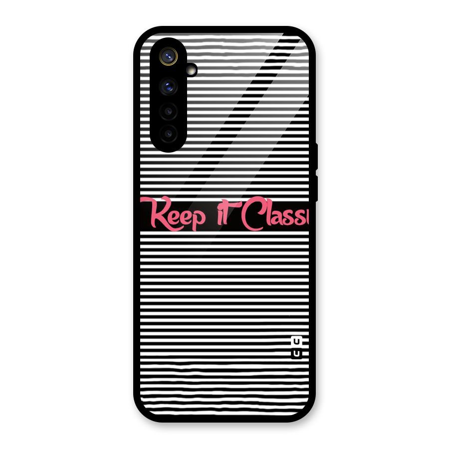 Keep It Classy Glass Back Case for Realme 6i
