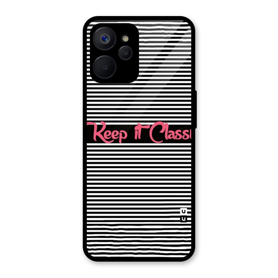 Keep It Classy Glass Back Case for Realme 9i 5G