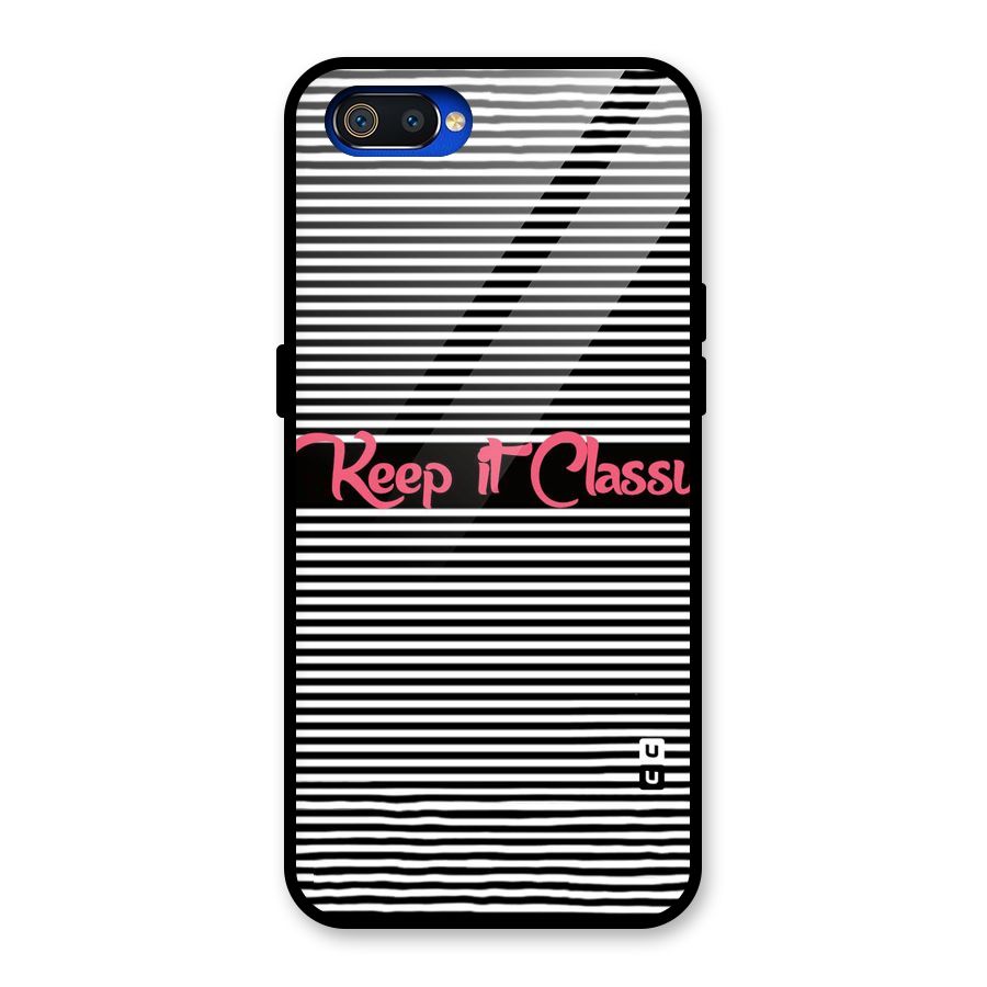 Keep It Classy Glass Back Case for Realme C2