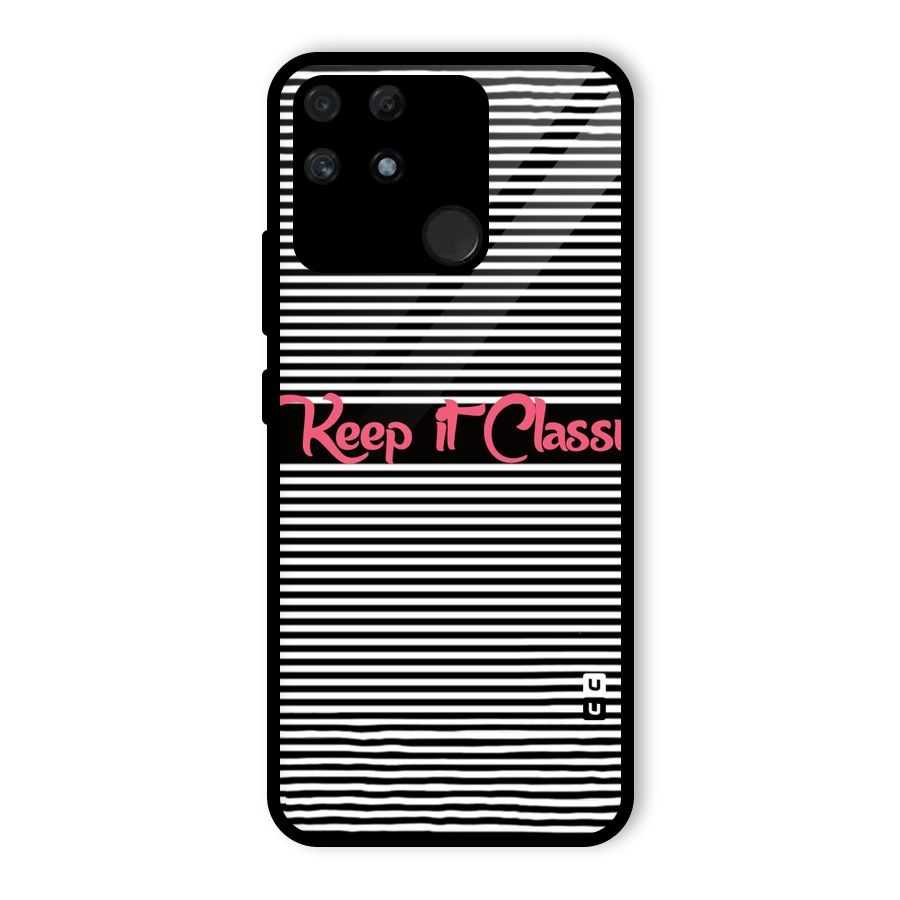 Keep It Classy Glass Back Case for Realme Narzo 50A