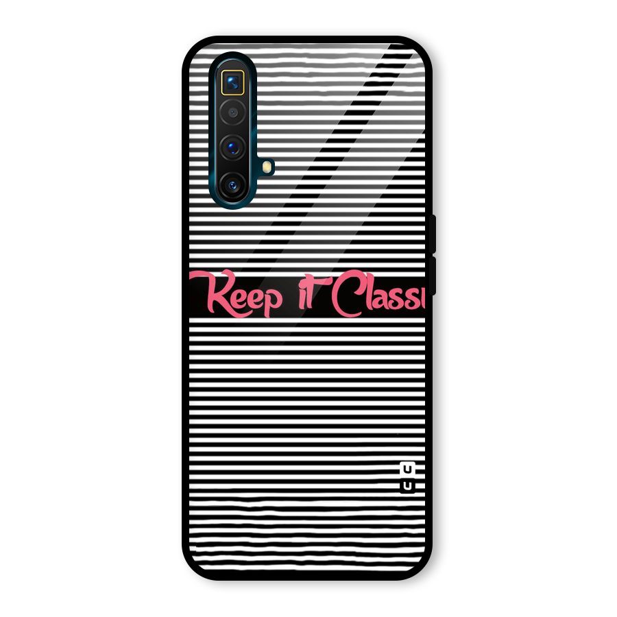 Keep It Classy Glass Back Case for Realme X3 SuperZoom