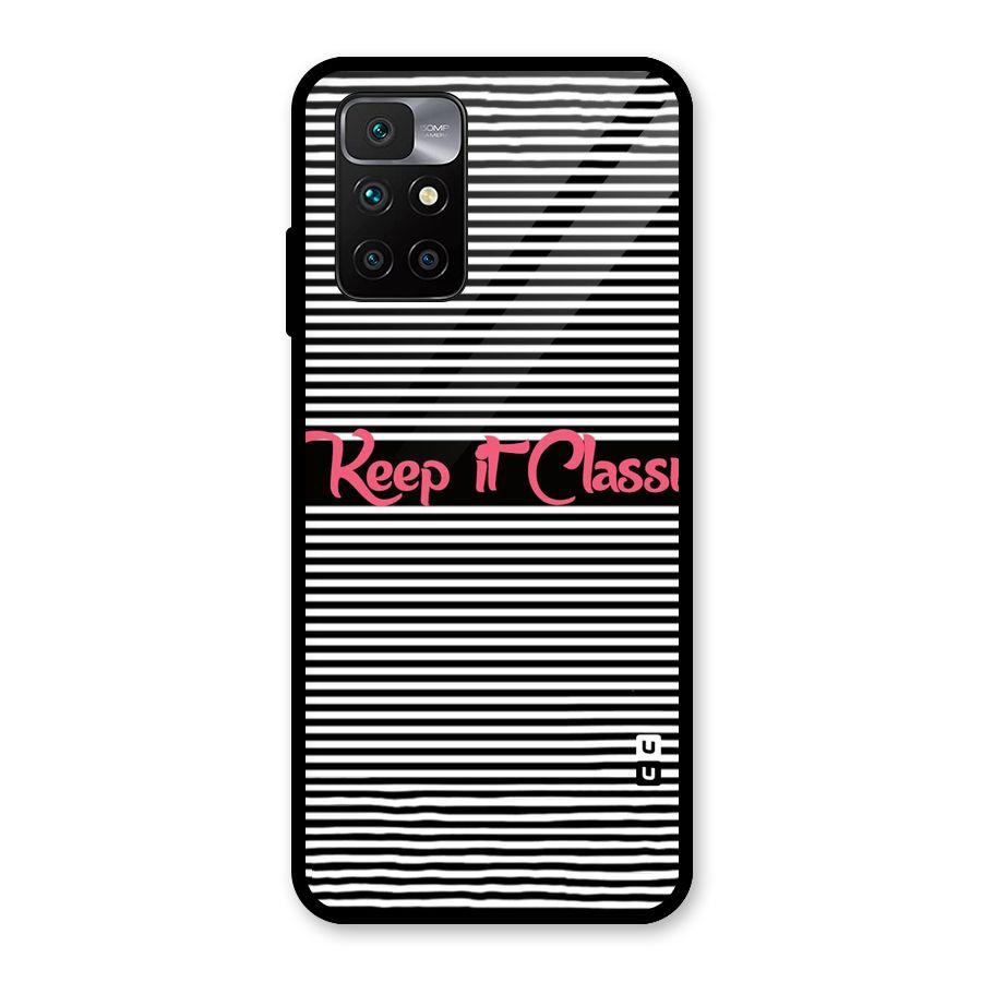 Keep It Classy Glass Back Case for Redmi 10 Prime