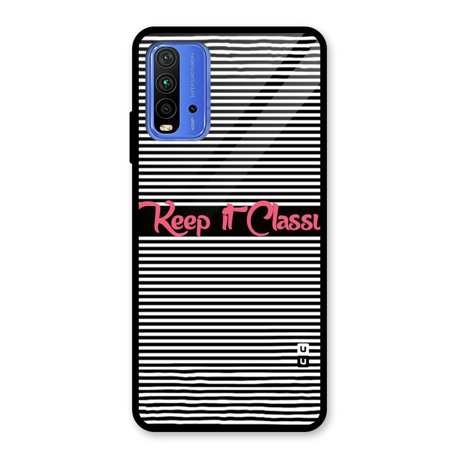 Keep It Classy Glass Back Case for Redmi 9 Power