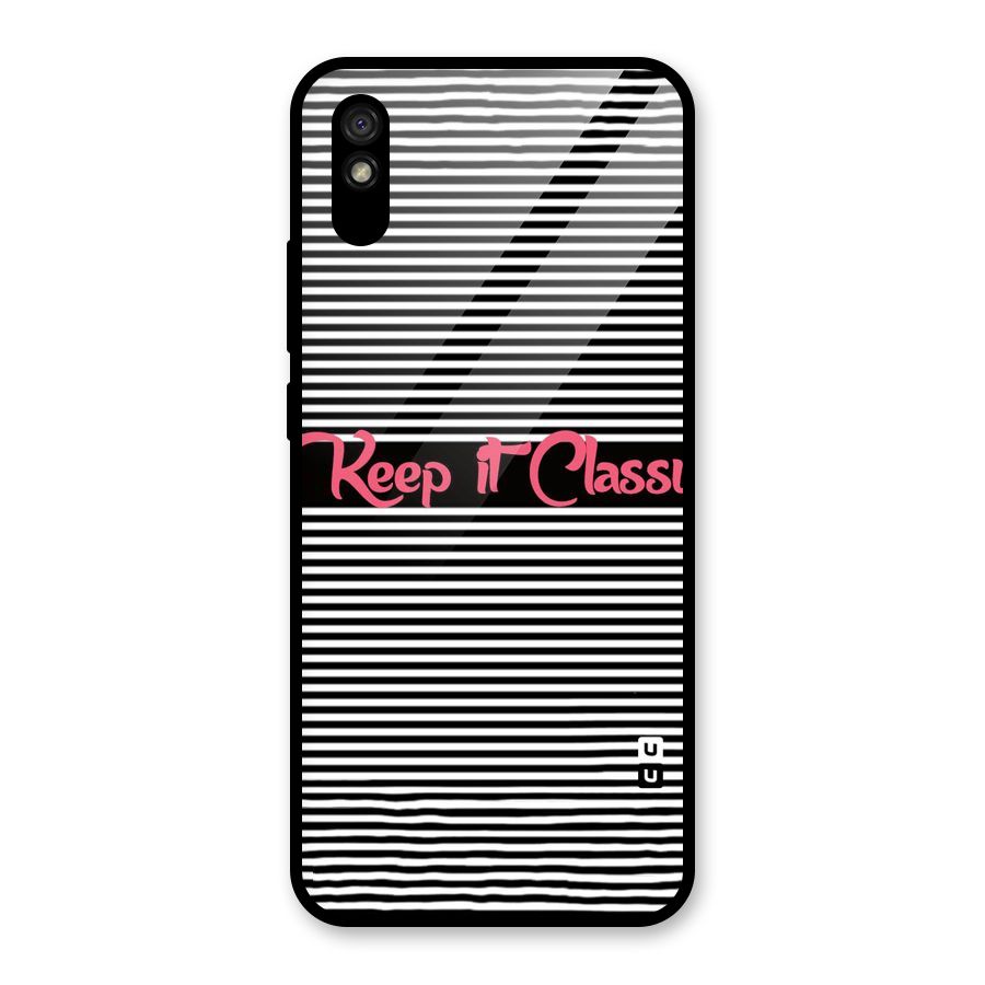 Keep It Classy Glass Back Case for Redmi 9i
