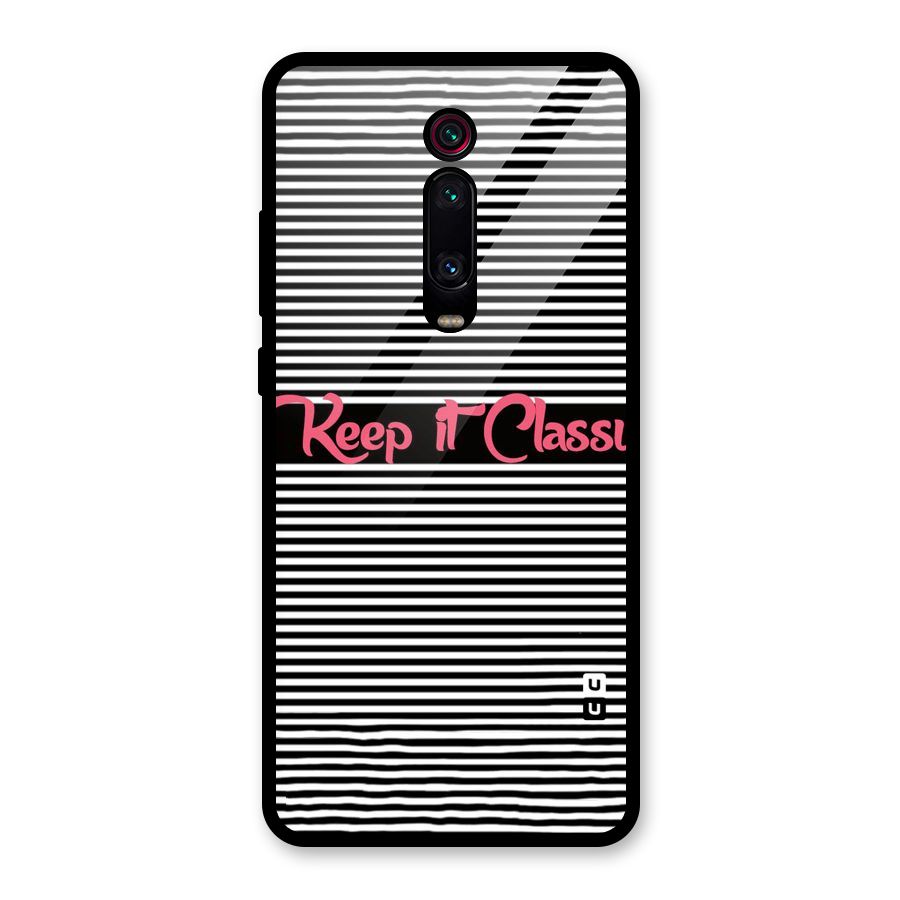 Keep It Classy Glass Back Case for Redmi K20 Pro