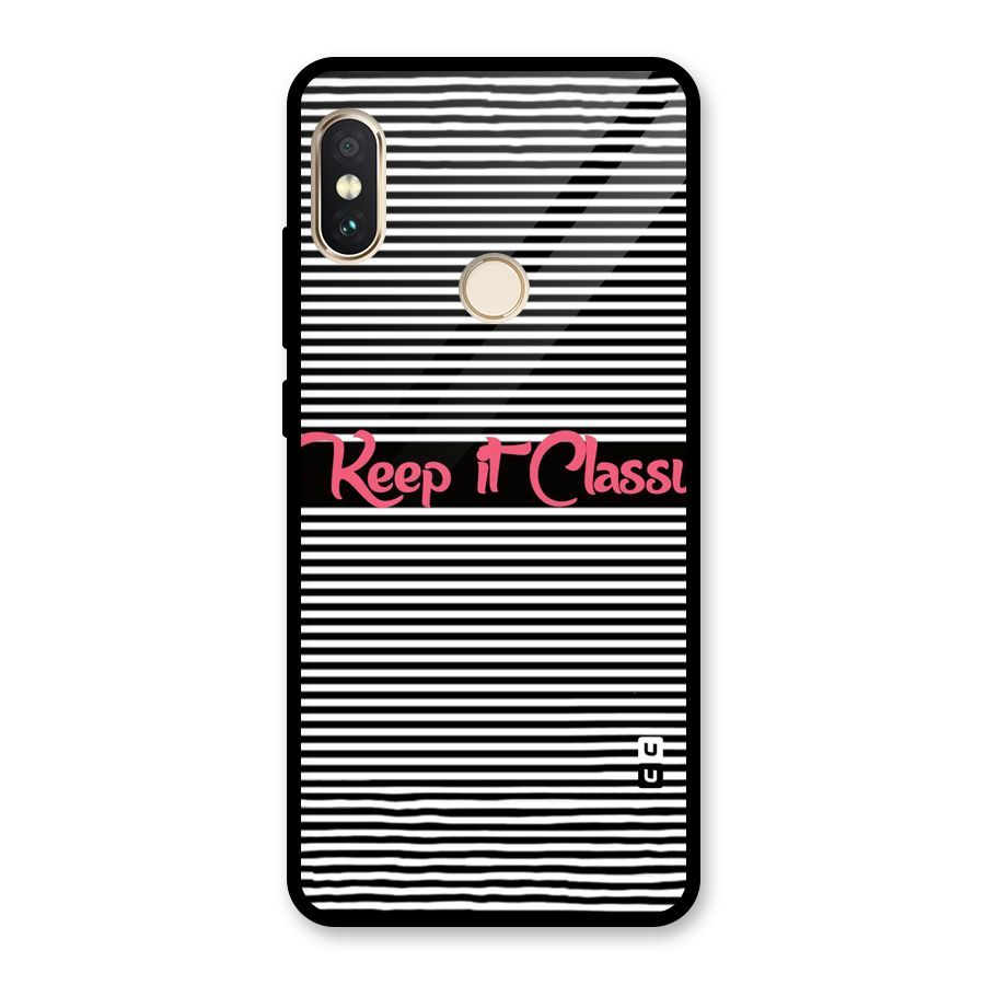 Keep It Classy Glass Back Case for Redmi Note 5 Pro