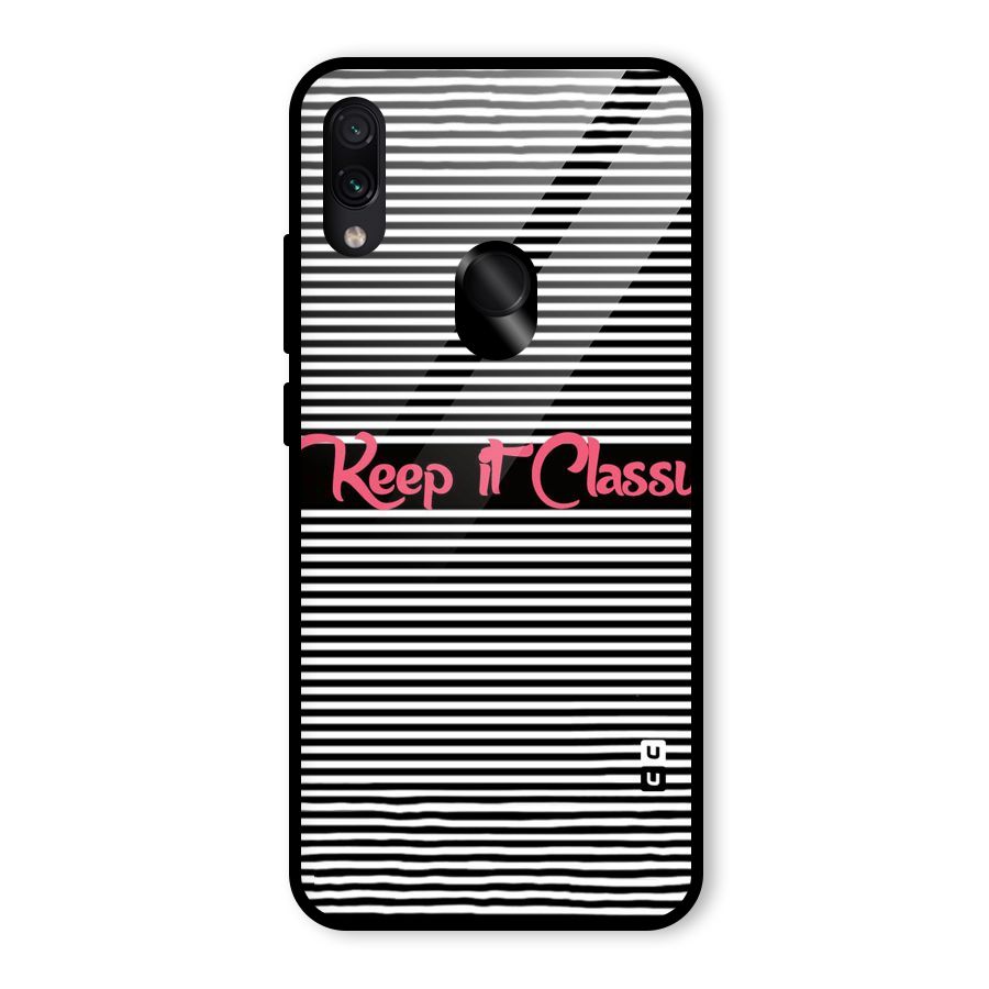 Keep It Classy Glass Back Case for Redmi Note 7S