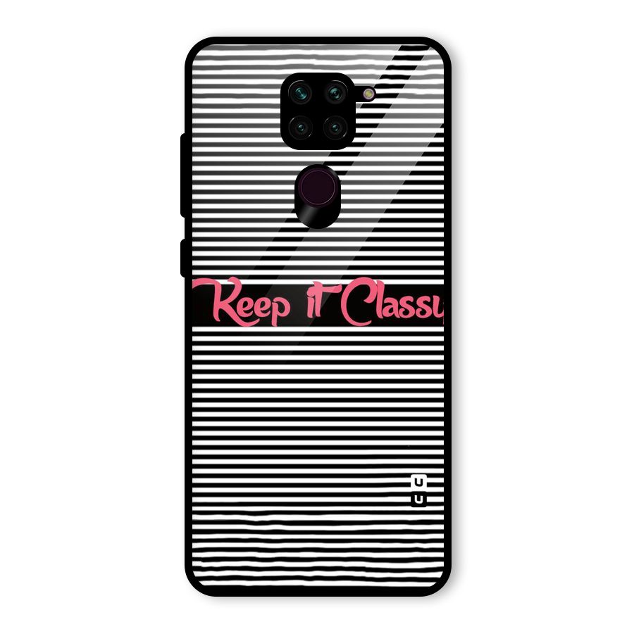 Keep It Classy Glass Back Case for Redmi Note 9