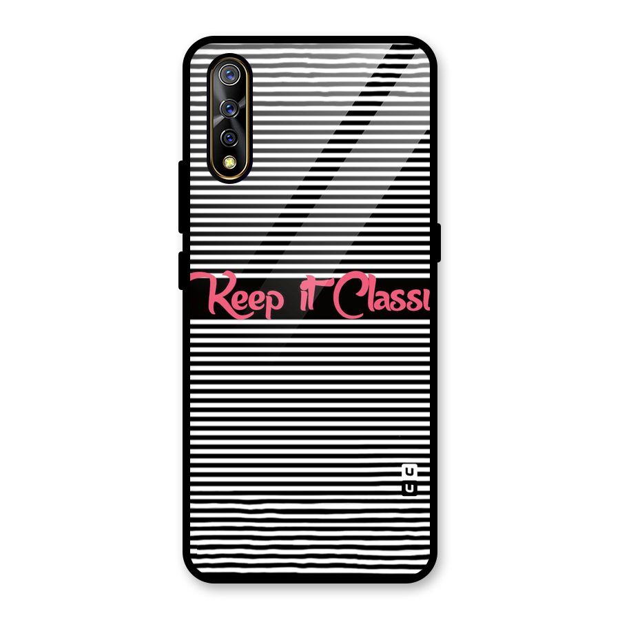 Keep It Classy Glass Back Case for Vivo S1