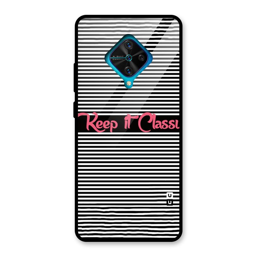 Keep It Classy Glass Back Case for Vivo S1 Pro