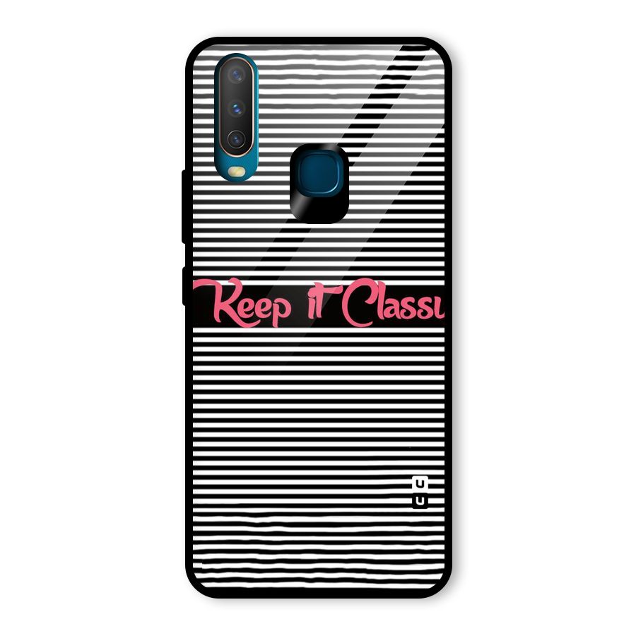 Keep It Classy Glass Back Case for Vivo U10