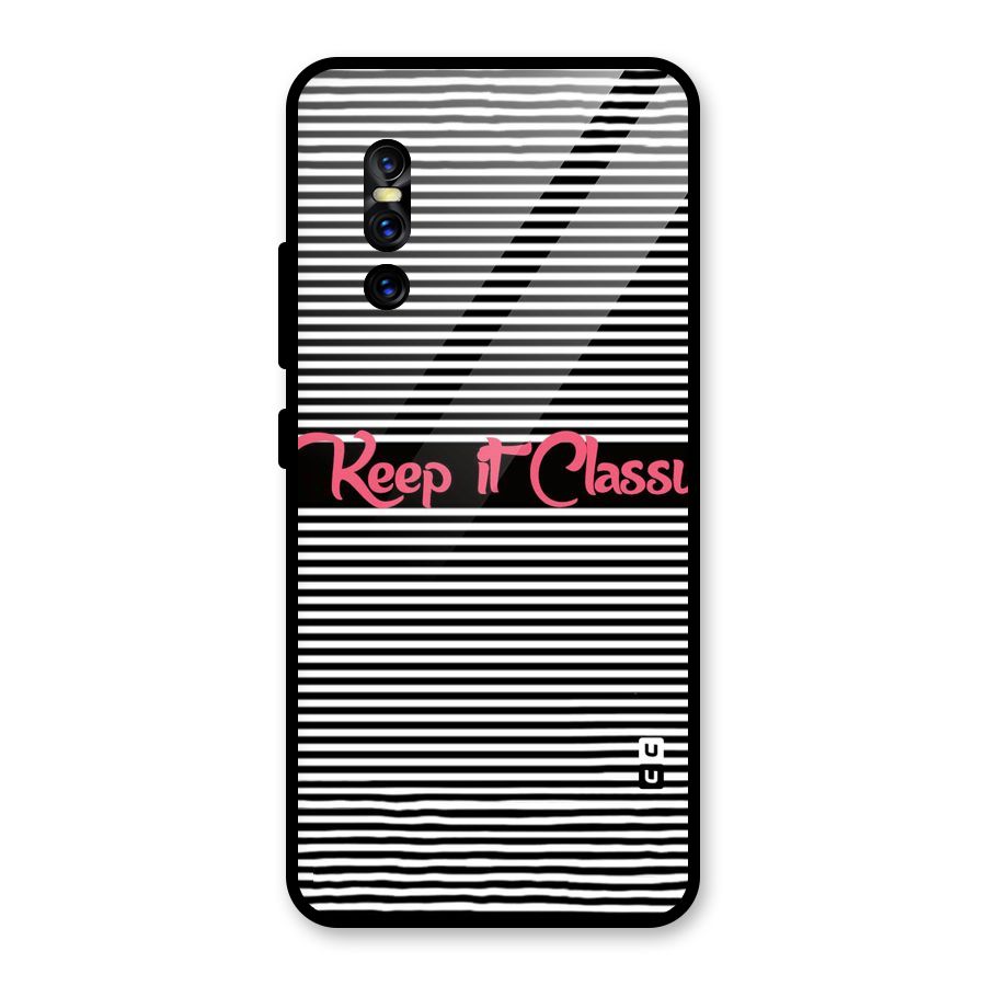 Keep It Classy Glass Back Case for Vivo V15 Pro