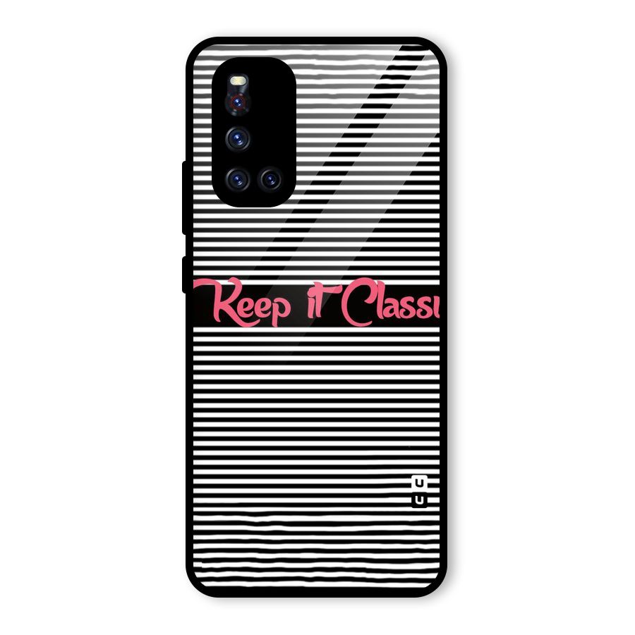 Keep It Classy Glass Back Case for Vivo V19