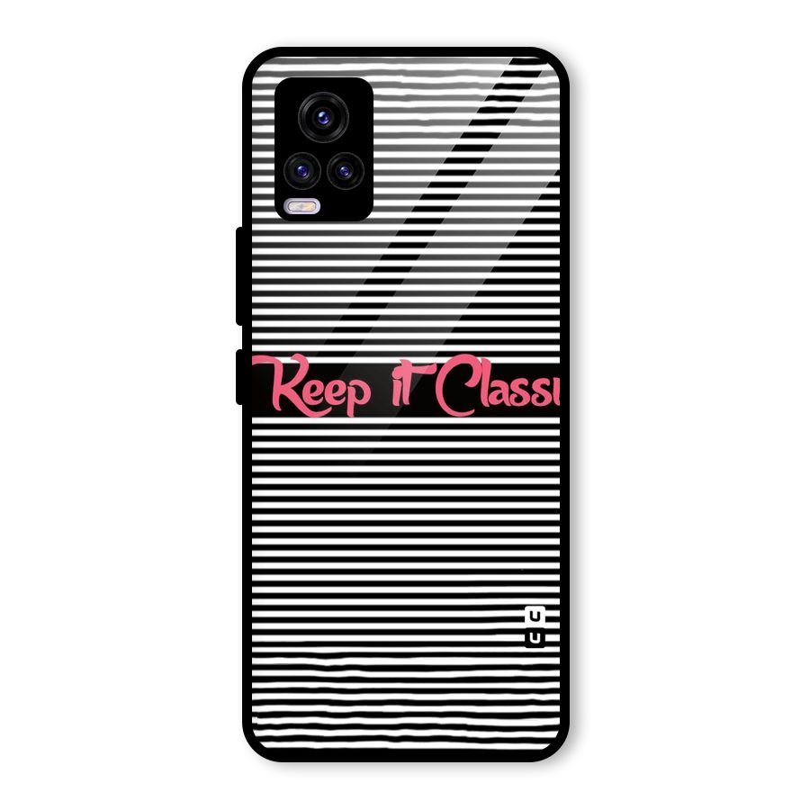 Keep It Classy Glass Back Case for Vivo V20
