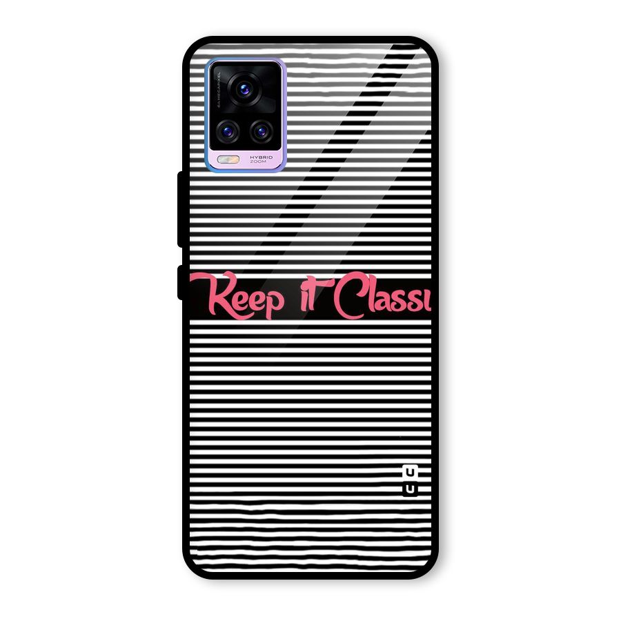 Keep It Classy Glass Back Case for Vivo V20 Pro
