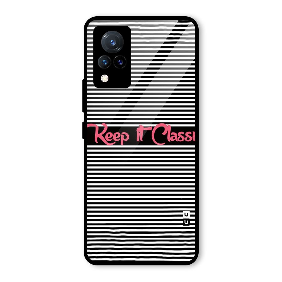 Keep It Classy Glass Back Case for Vivo V21 5G