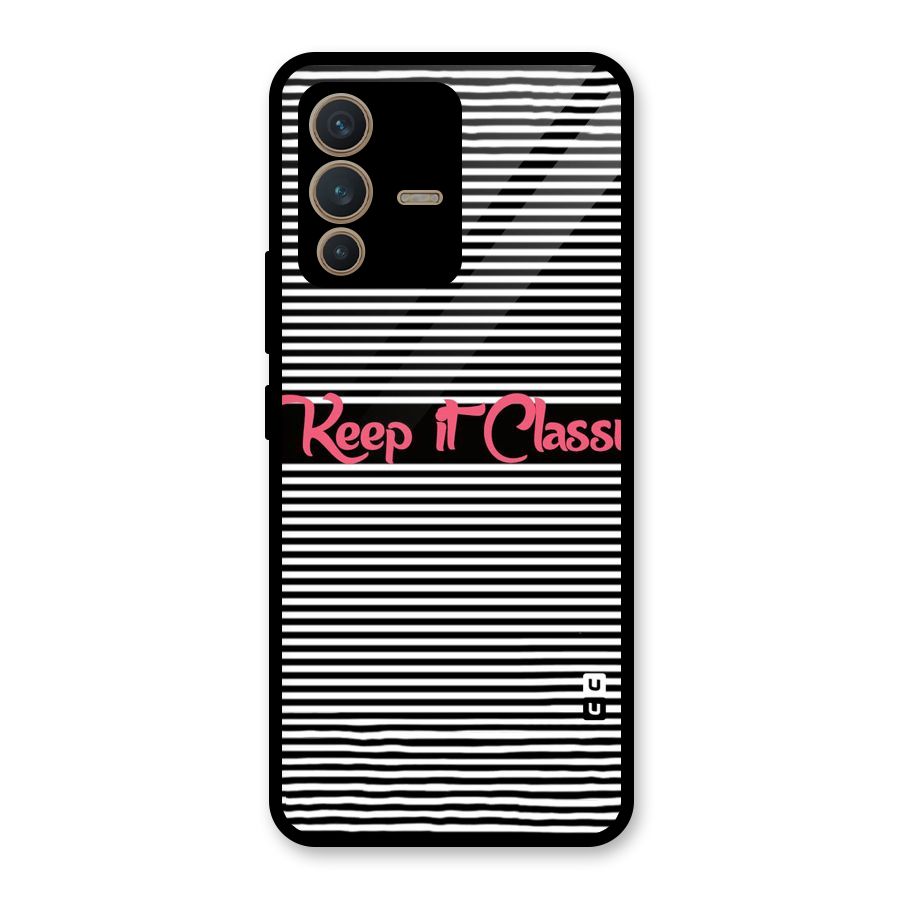 Keep It Classy Glass Back Case for Vivo V23 5G