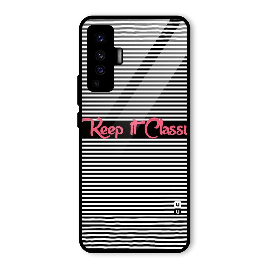 Keep It Classy Glass Back Case for Vivo X50