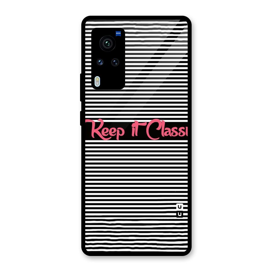 Keep It Classy Glass Back Case for Vivo X60 Pro