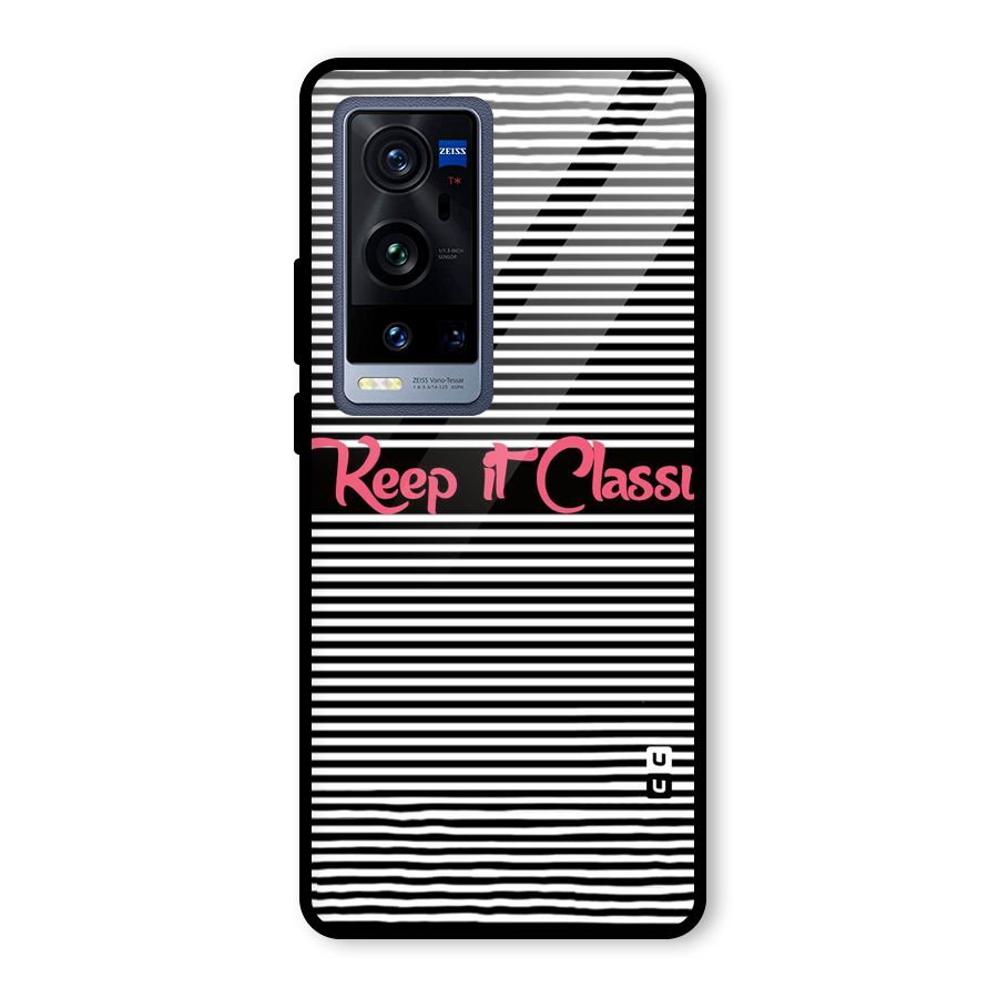 Keep It Classy Glass Back Case for Vivo X60 Pro Plus