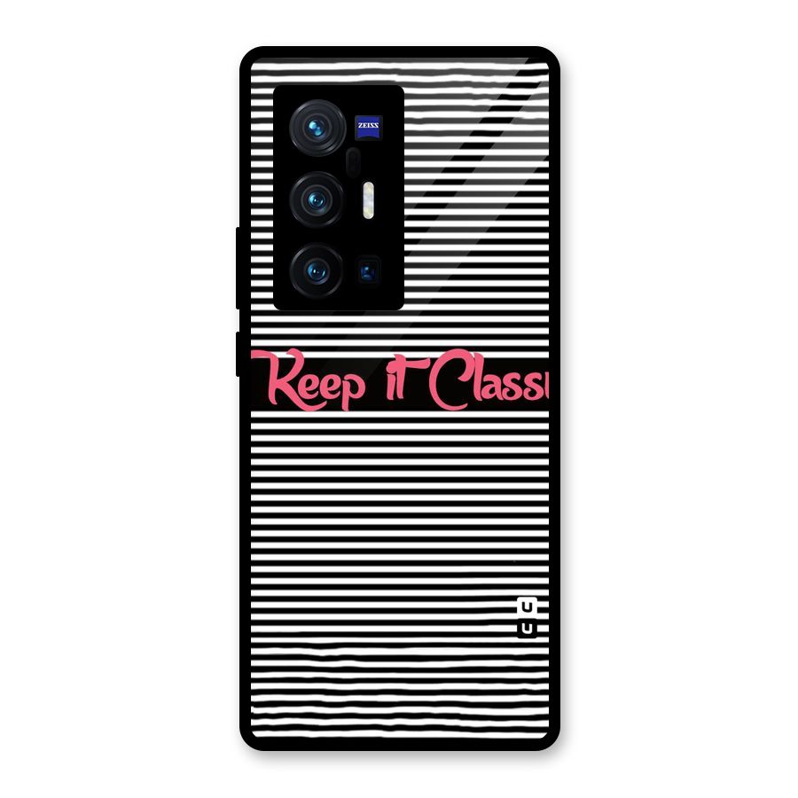 Keep It Classy Glass Back Case for Vivo X70 Pro Plus