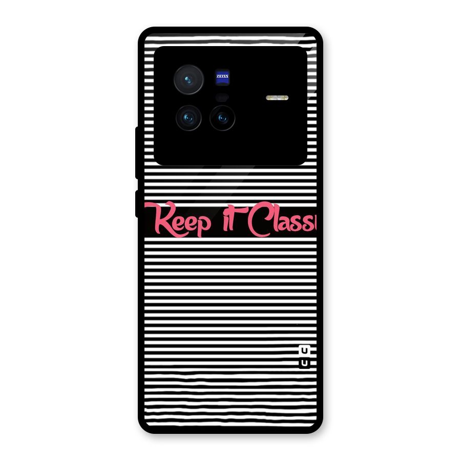 Keep It Classy Glass Back Case for Vivo X80