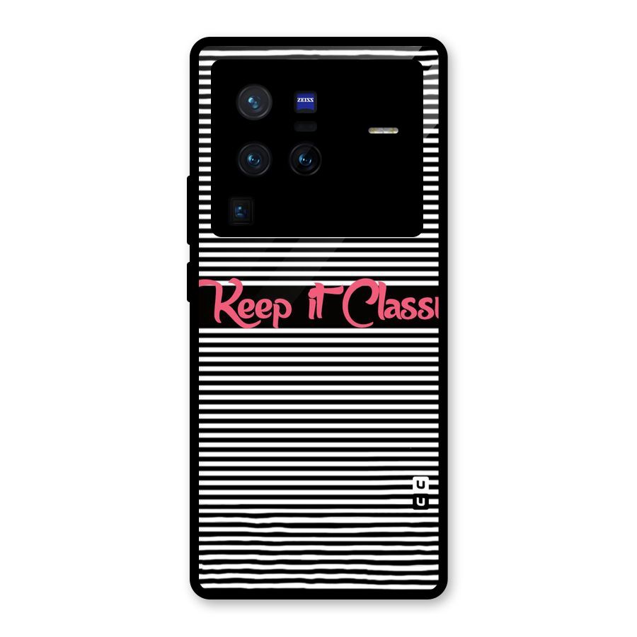Keep It Classy Glass Back Case for Vivo X80 Pro