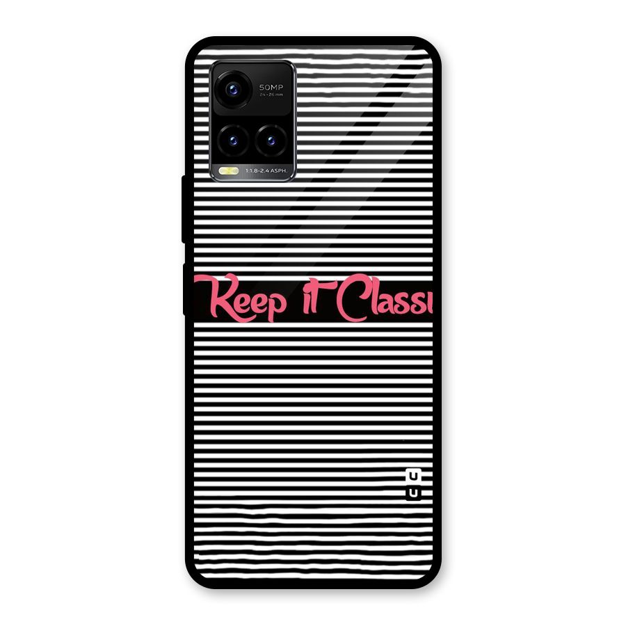 Keep It Classy Glass Back Case for Vivo Y21T