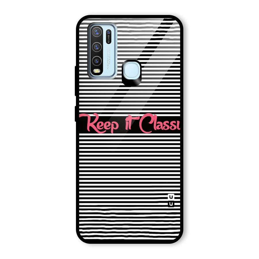Keep It Classy Glass Back Case for Vivo Y50
