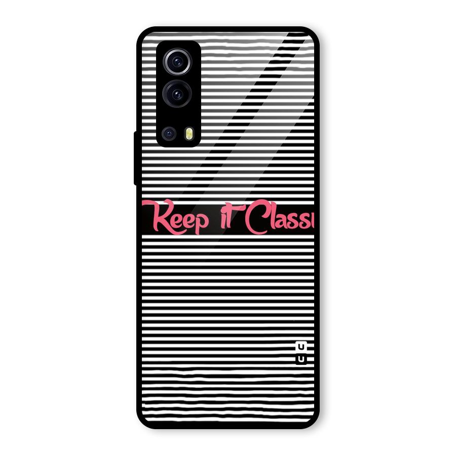 Keep It Classy Glass Back Case for Vivo iQOO Z3