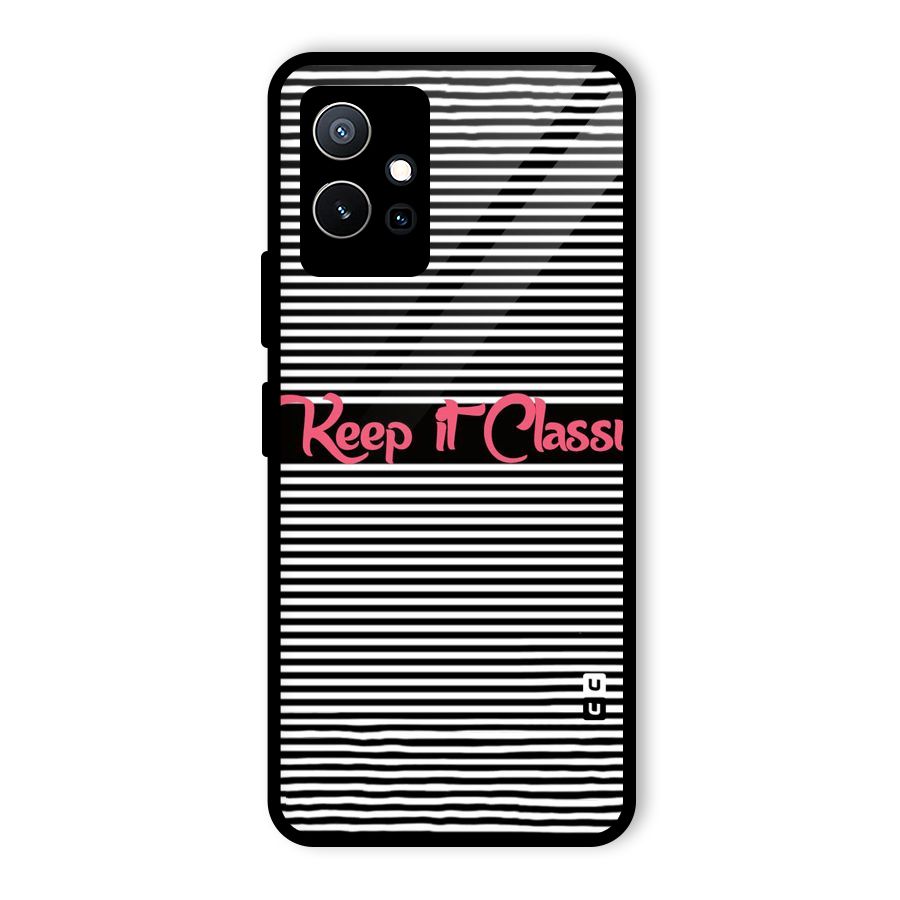 Keep It Classy Glass Back Case for Vivo iQOO Z6