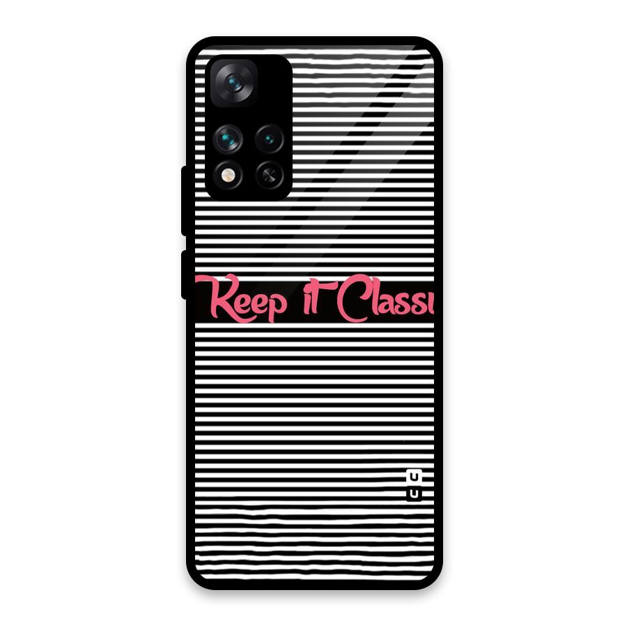 Keep It Classy Glass Back Case for Xiaomi 11i HyperCharge 5G