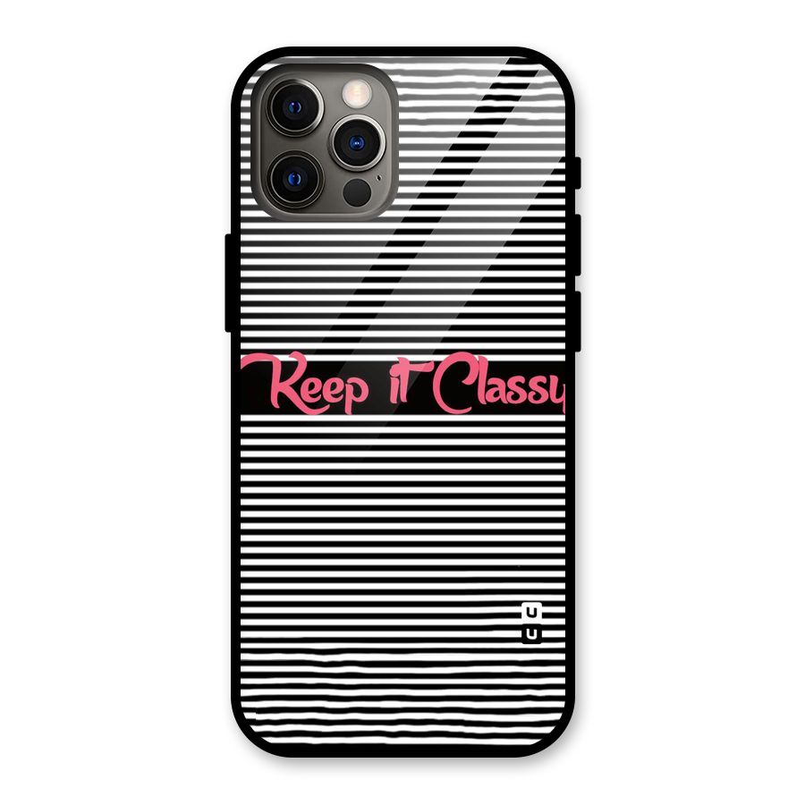 Keep It Classy Glass Back Case for iPhone 12 Pro