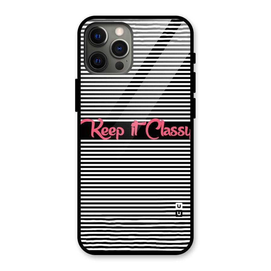 Keep It Classy Glass Back Case for iPhone 12 Pro Max