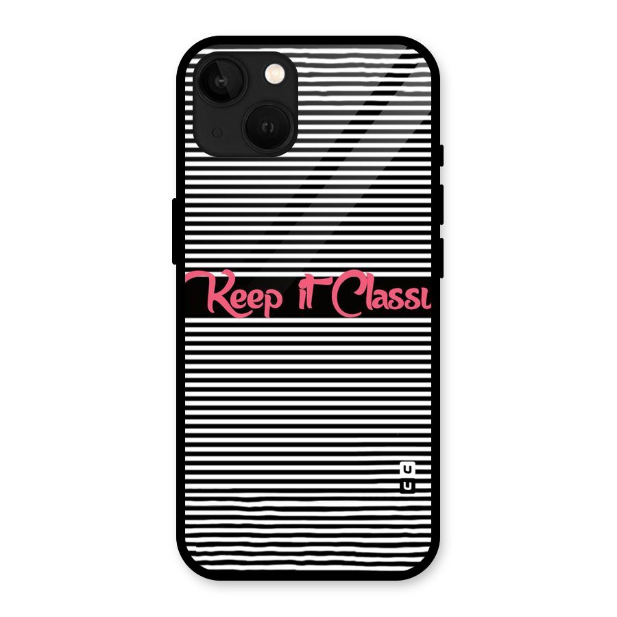 Keep It Classy Glass Back Case for iPhone 13