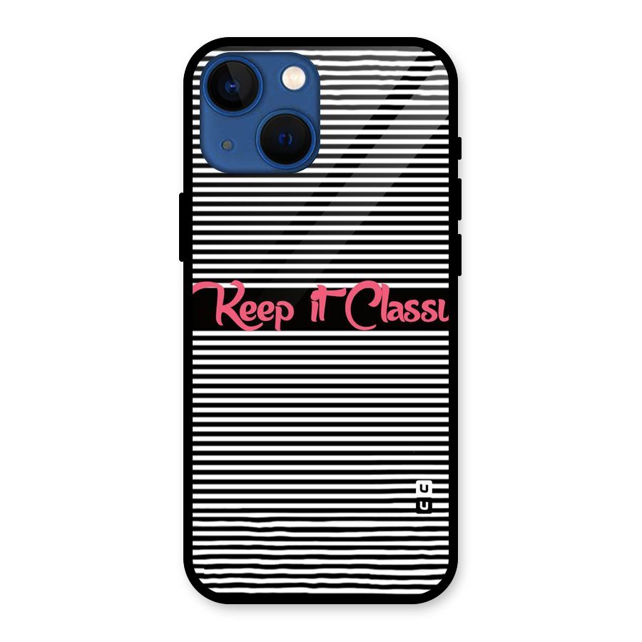 Keep It Classy Glass Back Case for iPhone 13 Mini